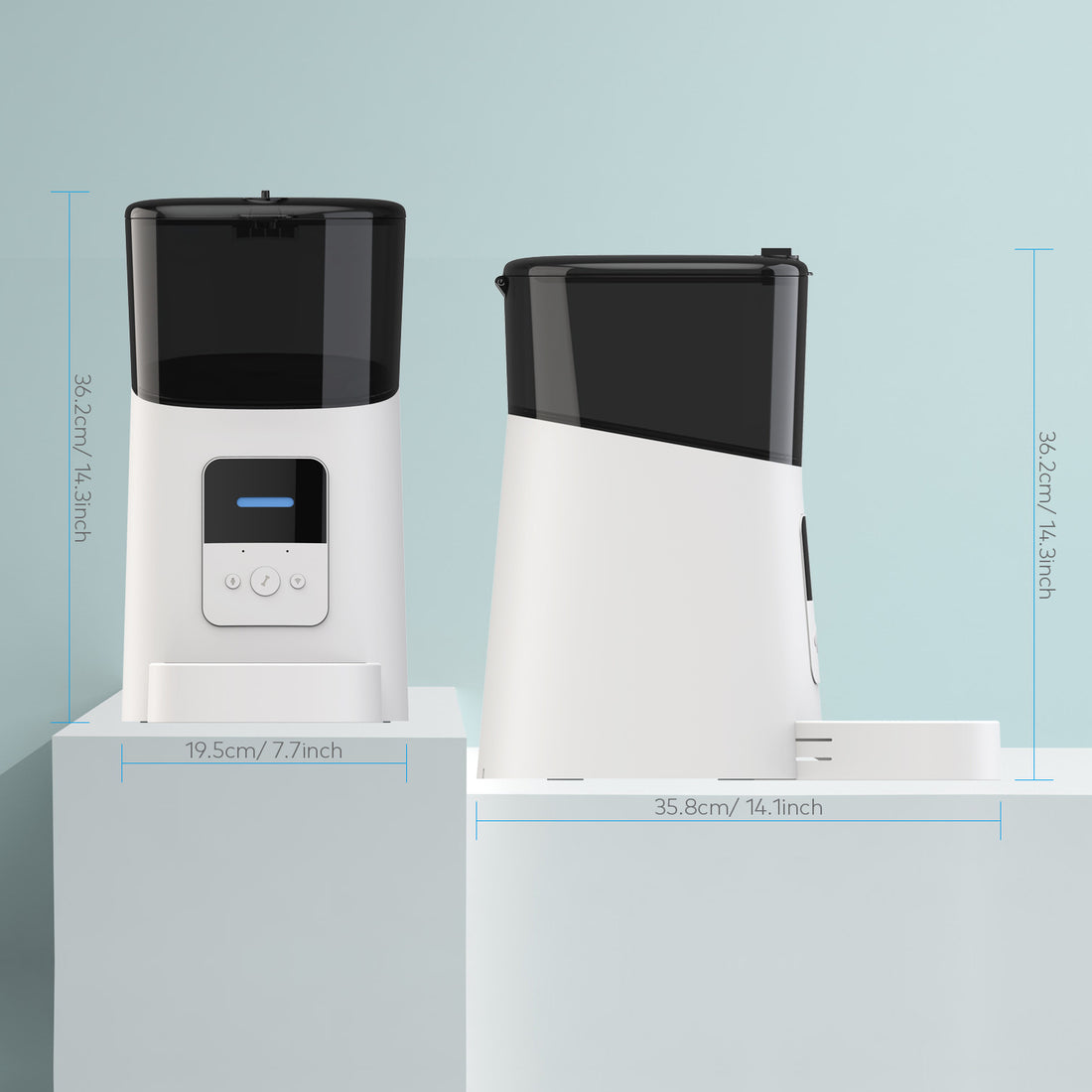 Pet feeder automatic cat and dog