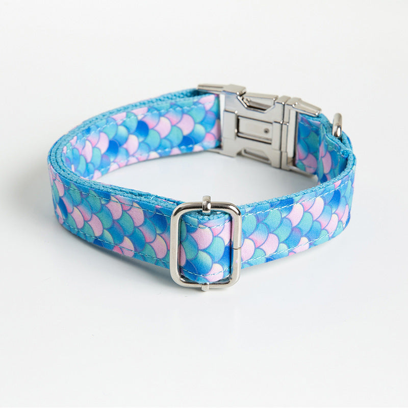 Custom Lettering Dog Collar Print Personality Suit