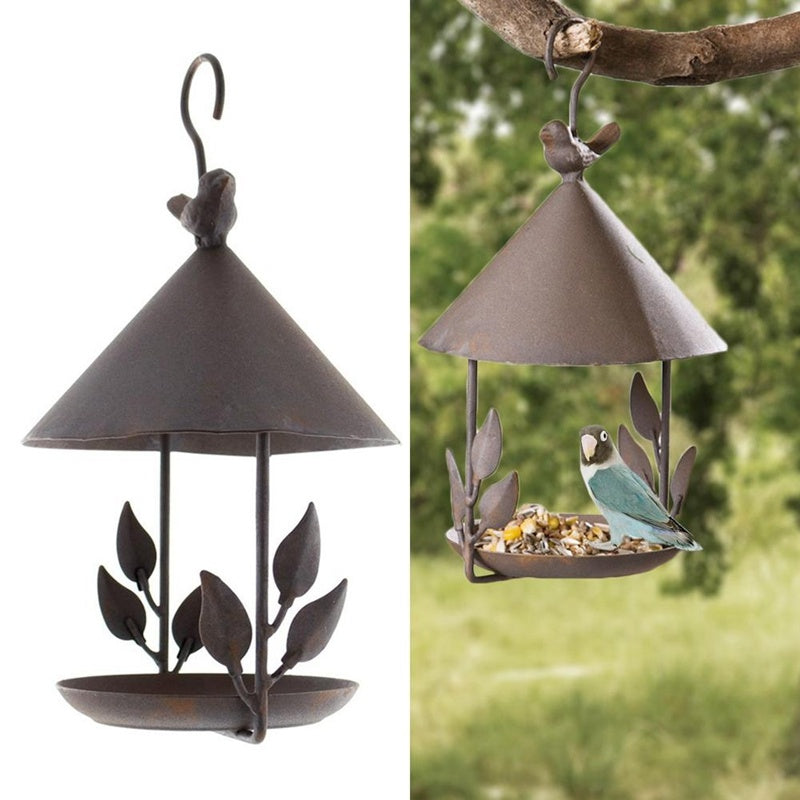 American made iron bird feeder