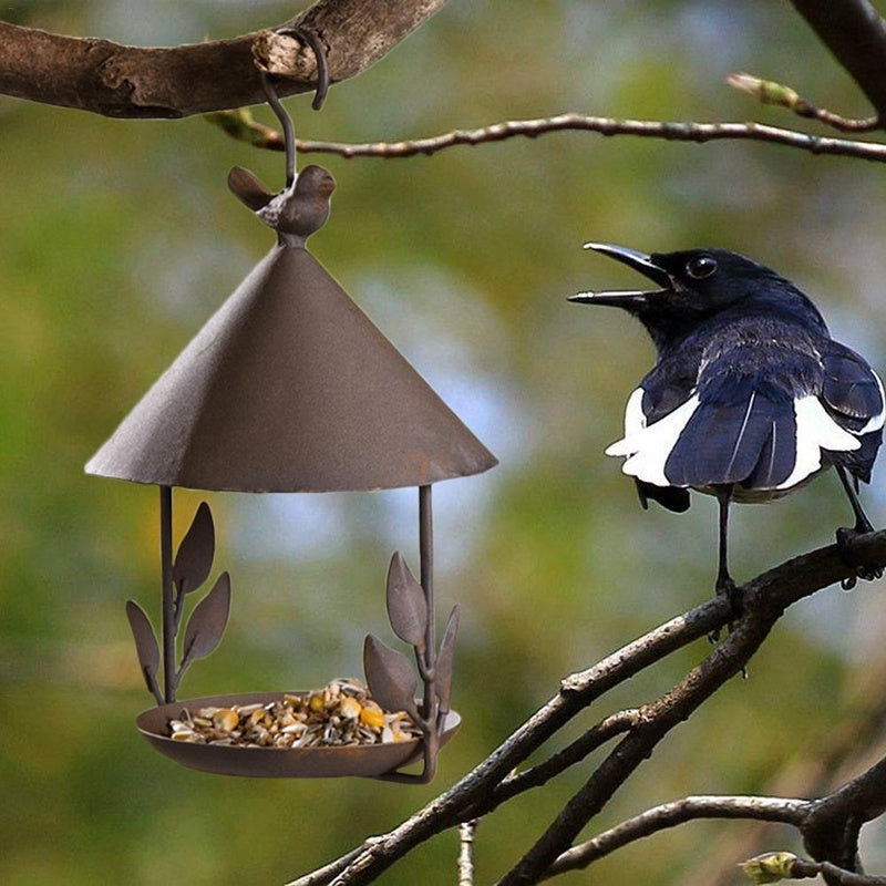 American made iron bird feeder