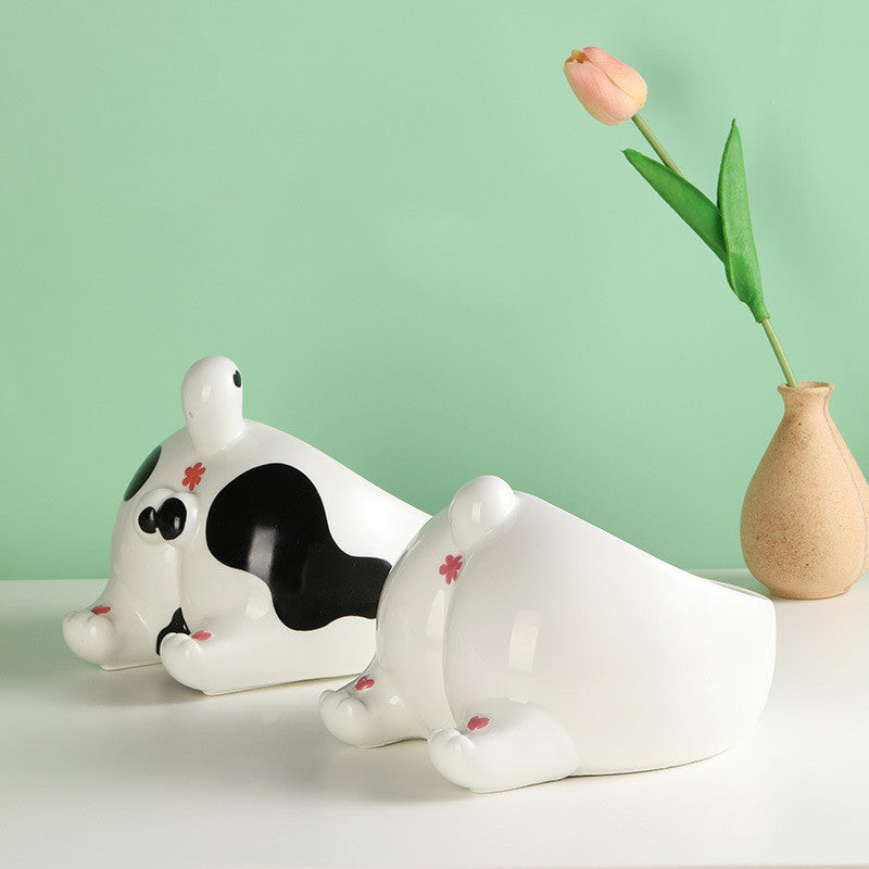 Ceramic Pet Bowl Cat Bowls Dog Feeding Holder
