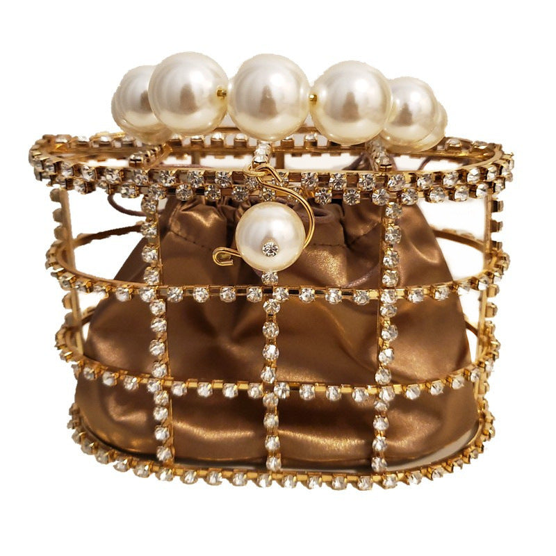 Rhinestone basket bird cage