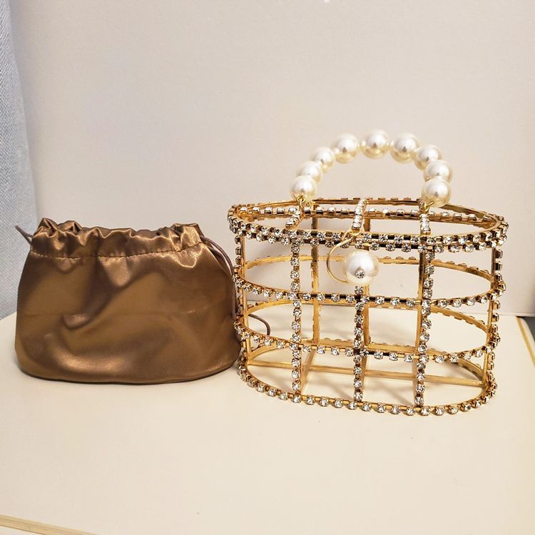 Rhinestone basket bird cage