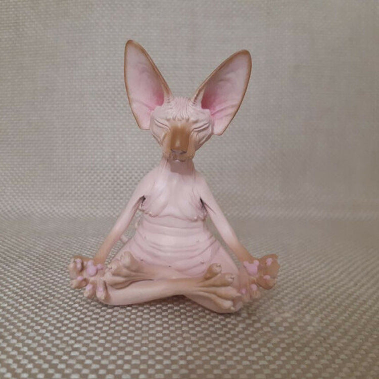 Creative PVC Simulation Hairless Cat Toy