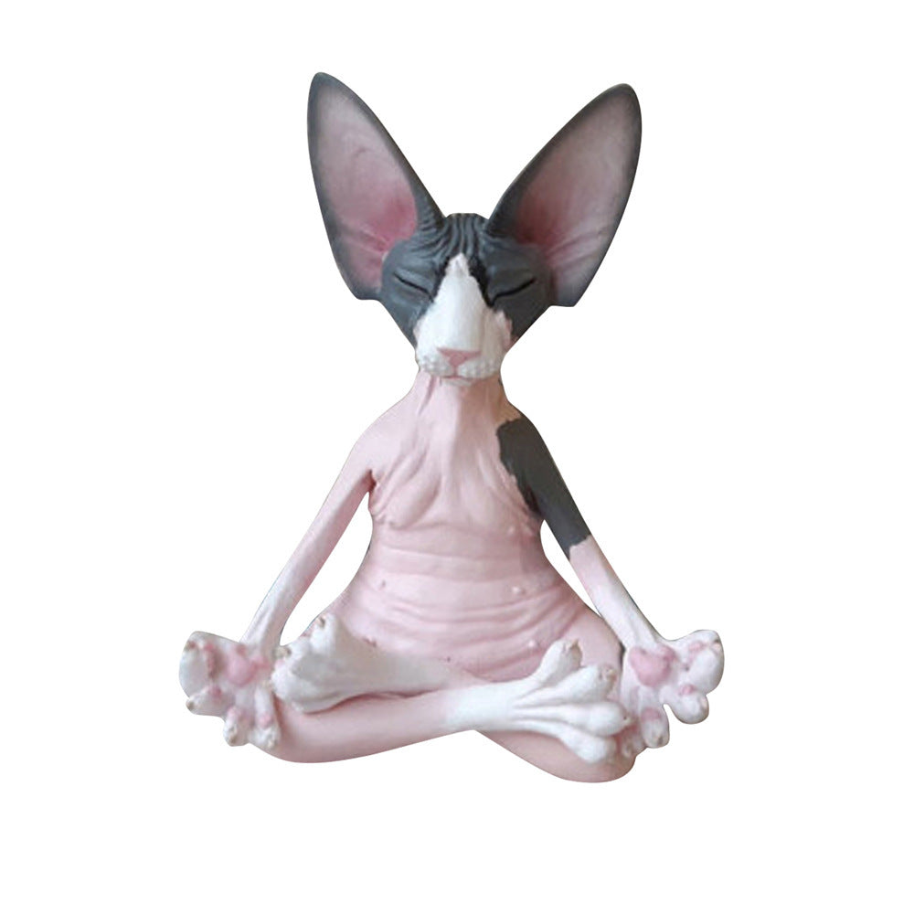Creative PVC Simulation Hairless Cat Toy