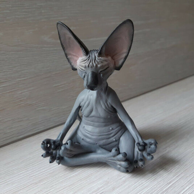 Creative PVC Simulation Hairless Cat Toy