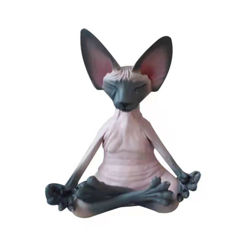 Creative PVC Simulation Hairless Cat Toy
