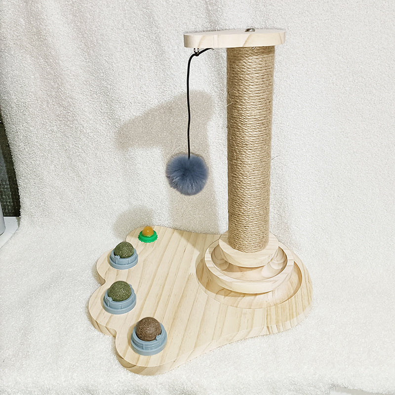 Cat Toys From Solid Wood Cat Turntable