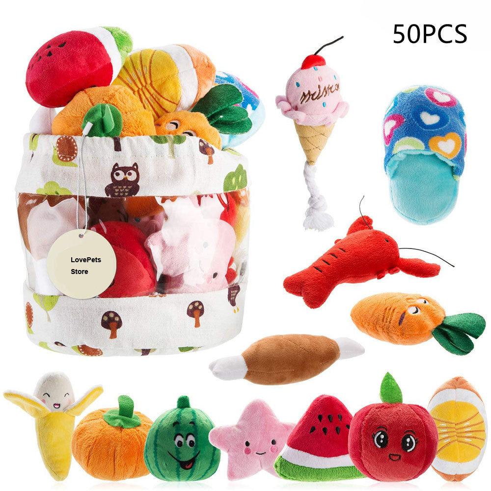 Fashion Dog Squeaky Game Plush Toy