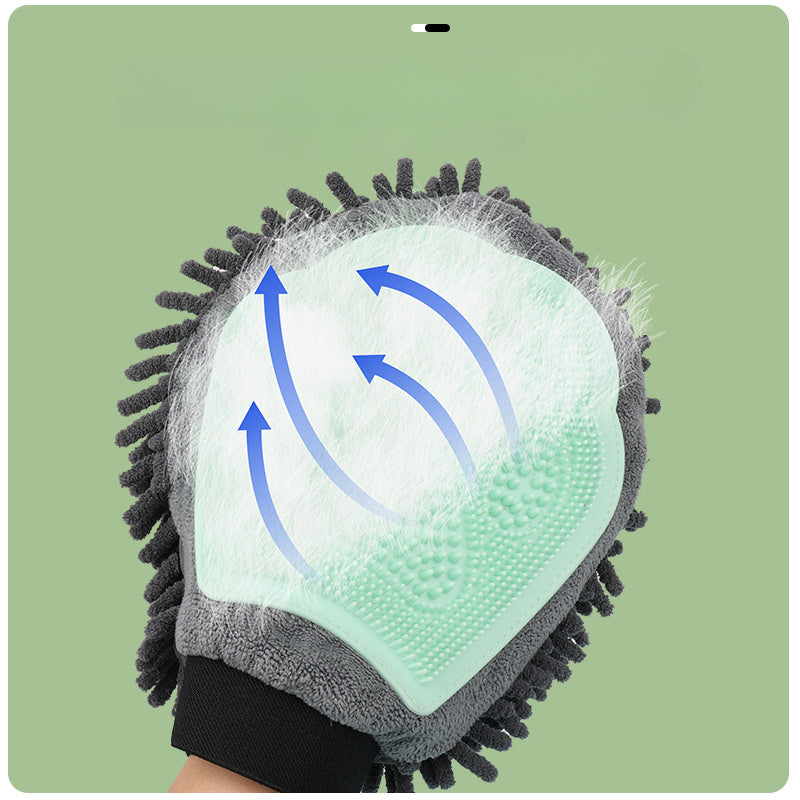 Pet Bathing Brush 2-in-1 Grooming Tool