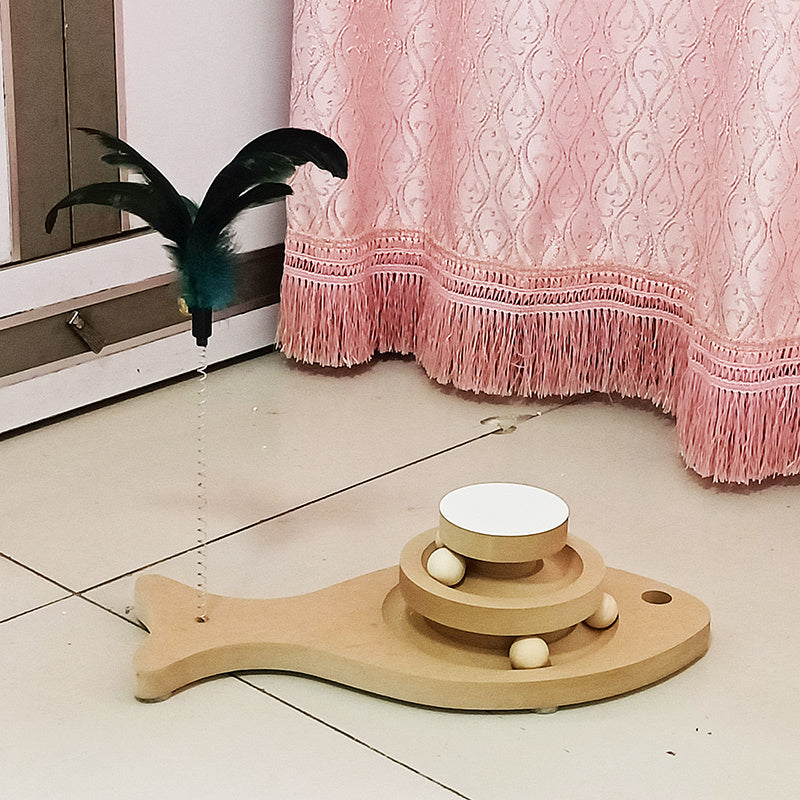 Cat Toys From Solid Wood Cat Turntable