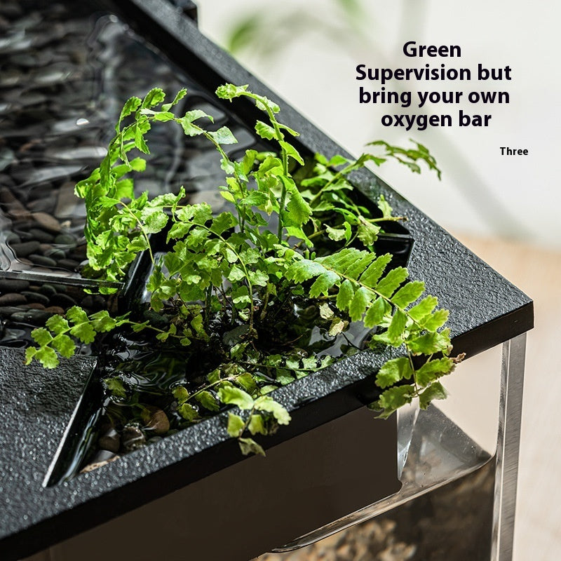 Acrylic Filter Circularly Heating Lazy Aquarium