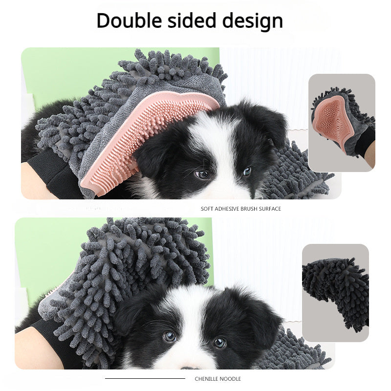 Pet Bathing Brush 2-in-1 Grooming Tool