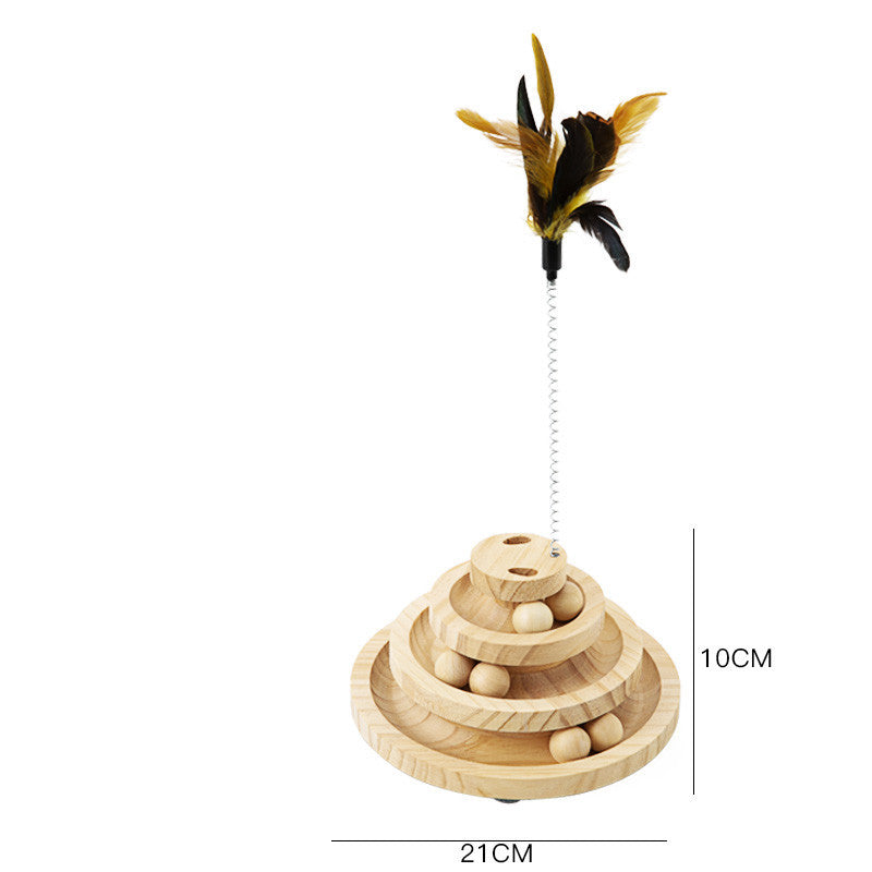 Cat Toys From Solid Wood Cat Turntable