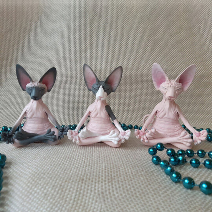 Creative PVC Simulation Hairless Cat Toy
