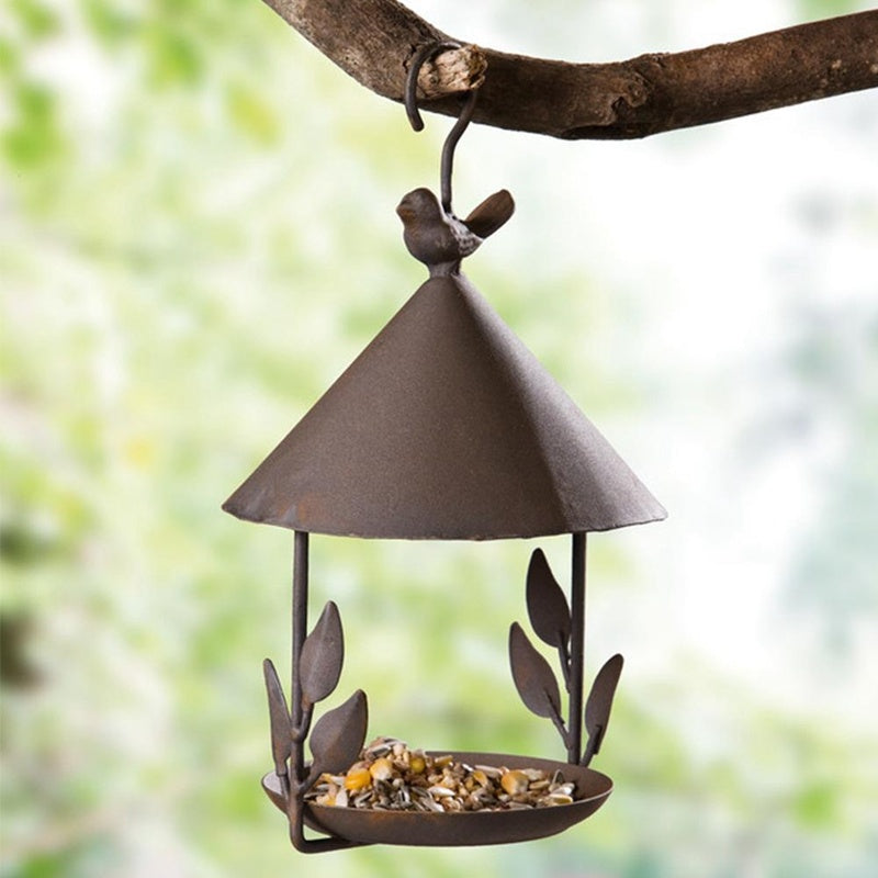 American made iron bird feeder