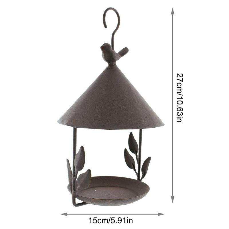 American made iron bird feeder