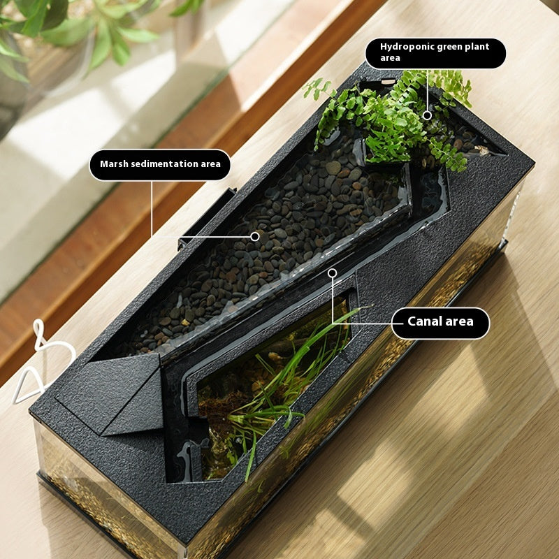 Acrylic Filter Circularly Heating Lazy Aquarium