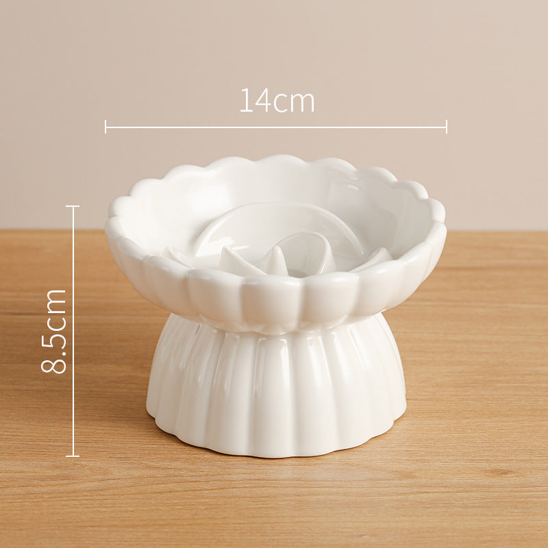 Elevated Ceramic Slow Feed