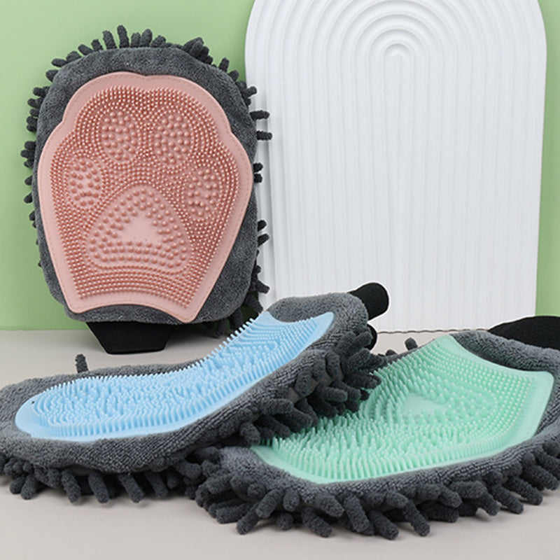 Pet Bathing Brush 2-in-1 Grooming Tool