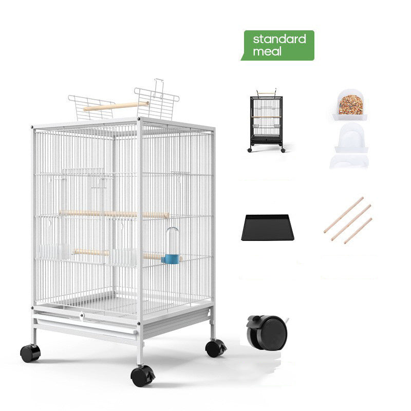 Bird Cage With Feeder Toy