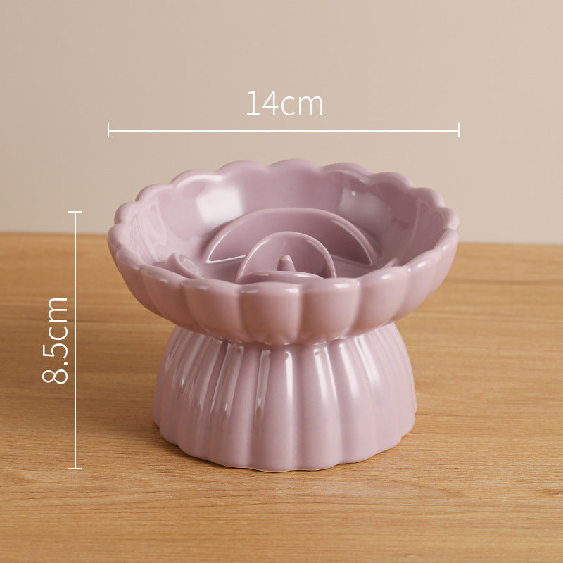 Elevated Ceramic Slow Feed