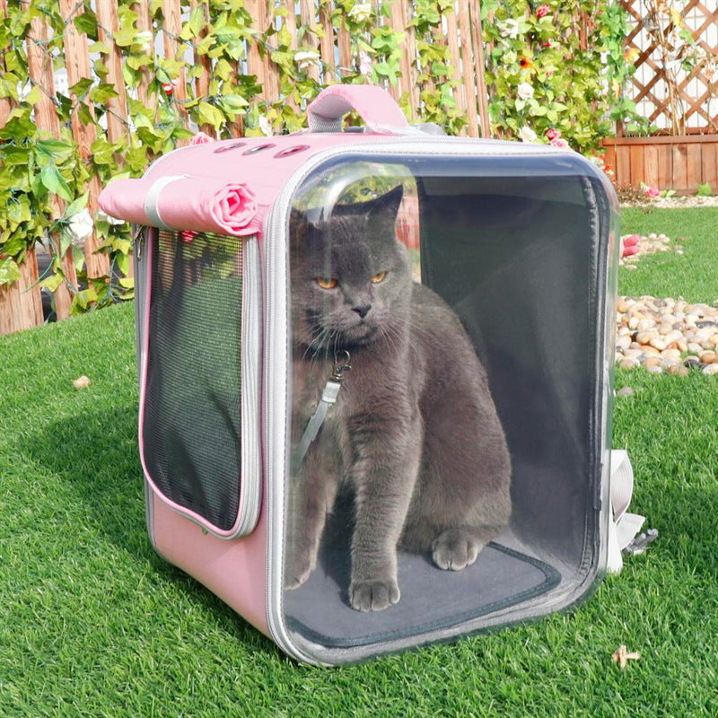 Pet Cat Carrier Backpack Breathable Cat Travel