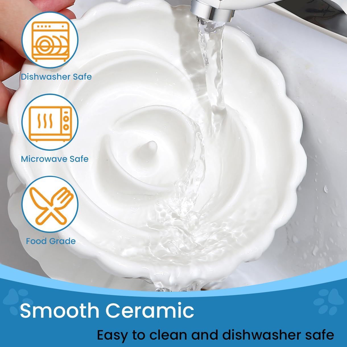 Elevated Ceramic Slow Feed