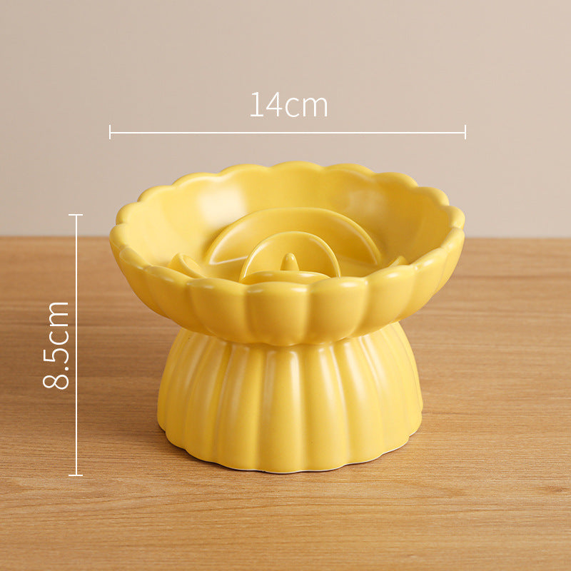 Elevated Ceramic Slow Feed